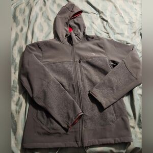 The North Face Apex Bionic Jacket Soft Shell‎ Windwall Gray Mens Size Medium